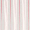 Schumacher Audrey Stripe Grey & Red Fabric