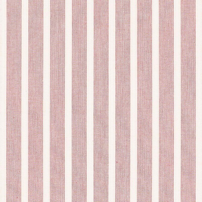 Schumacher Jean Stripe Red Fabric