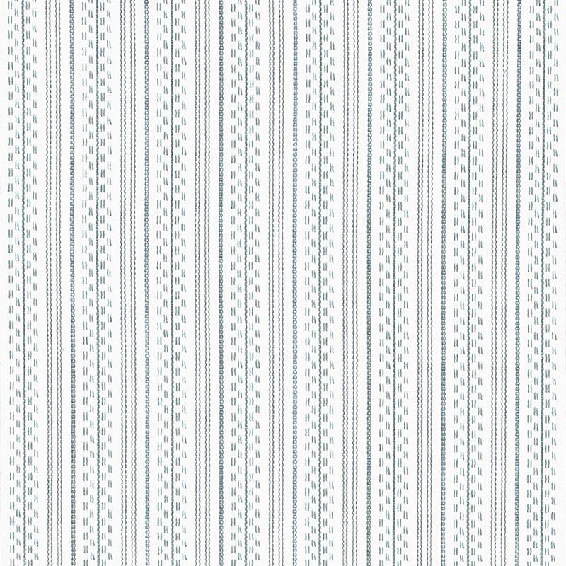 Schumacher Jack Stripe Sky Fabric