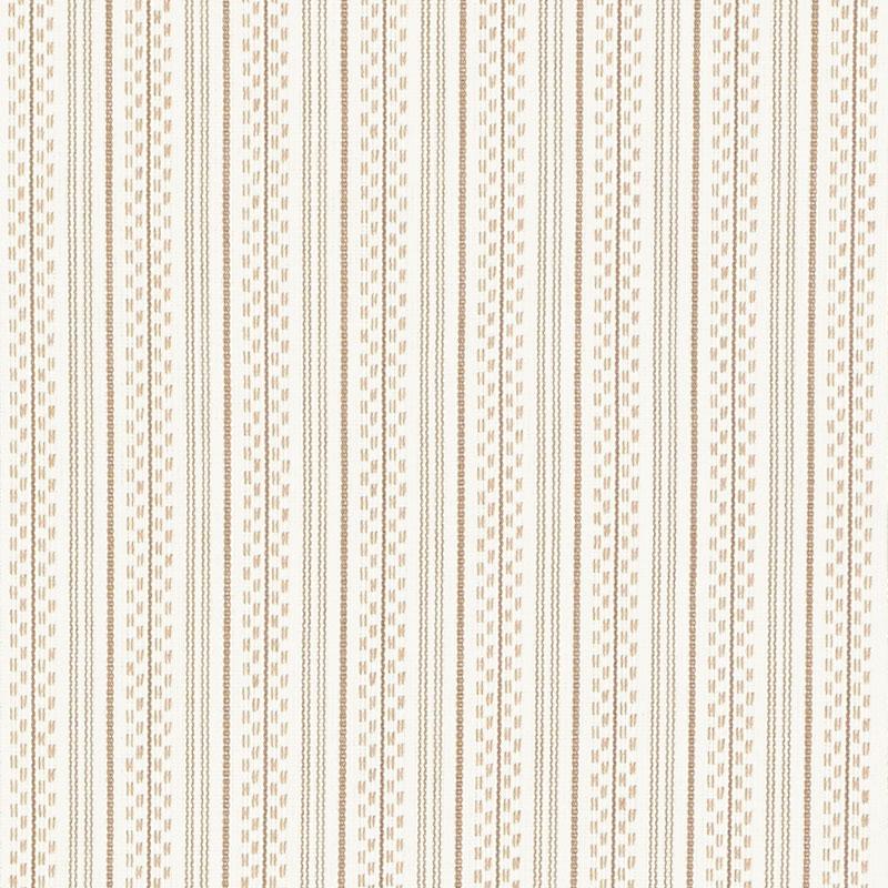 Schumacher Jack Stripe Sand Fabric