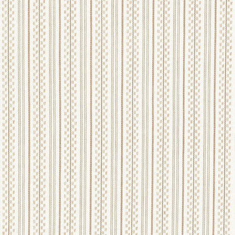 Schumacher Jack Stripe Sand Fabric