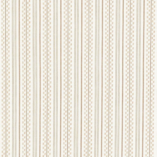 Schumacher Jack Stripe Sand Fabric