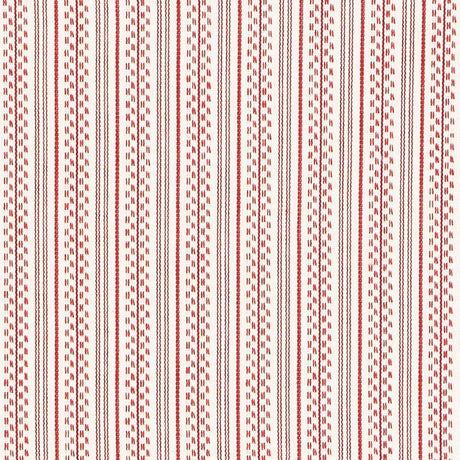 Schumacher Jack Stripe Red Fabric