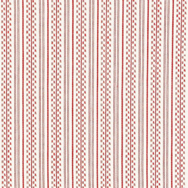 Schumacher Jack Stripe Red Fabric