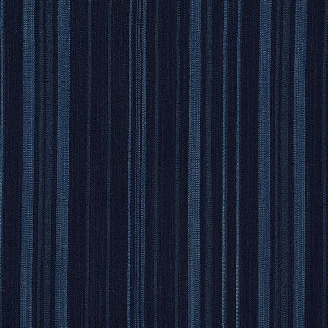 Schumacher Cajamarca Stripe Indigo Fabric