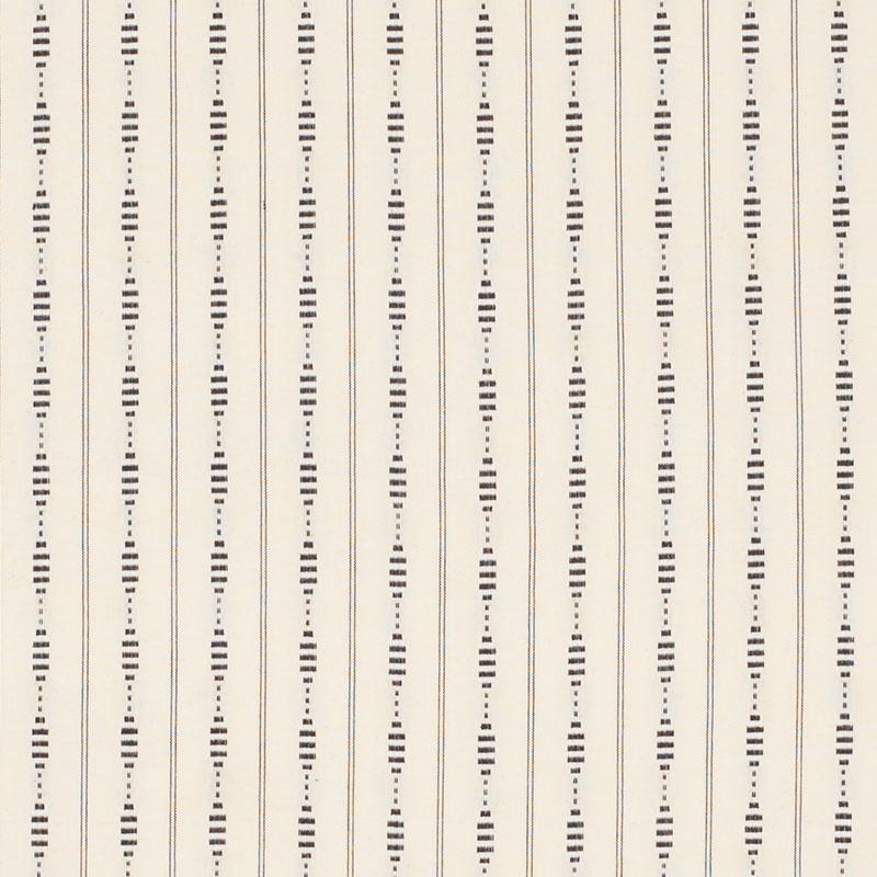 Schumacher Rania Stripe Black Fabric