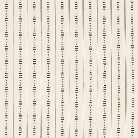 Schumacher Rania Stripe Black Fabric