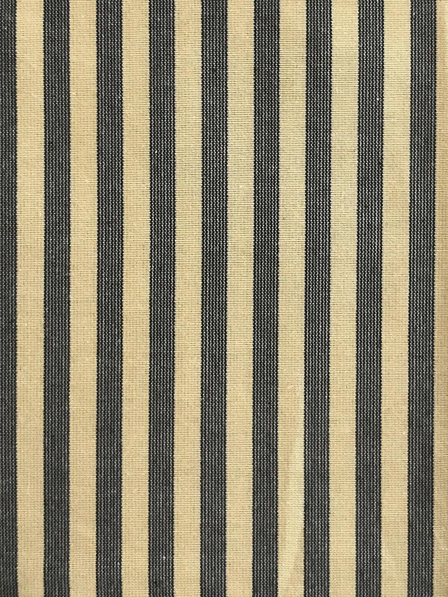 Scalamandre Directoire Iron Grey & Beige Fabric