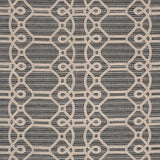 Schumacher Ziz Embroidery Coal Fabric