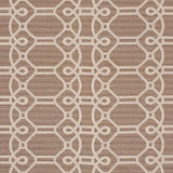 Schumacher Ziz Embroidery Mocha Fabric