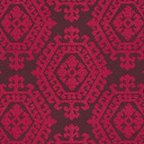 Schumacher Omar Embroidery Berry Fabric