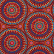 Schumacher Idris Embroidery Red & Multi Fabric