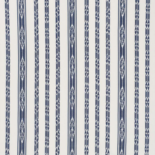 Schumacher Mariam Ikat Navy Fabric