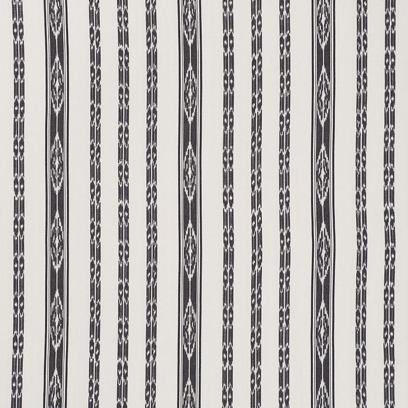 Schumacher Mariam Ikat Black Fabric