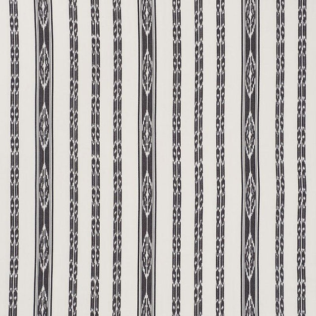 Schumacher Mariam Ikat Black Fabric