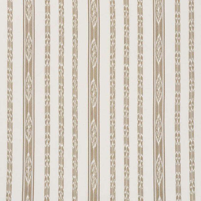 Schumacher Mariam Ikat Sand Fabric