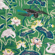 Schumacher Lotus Garden Jade Wallpaper