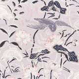 Schumacher Lotus Garden Lilac Wallpaper