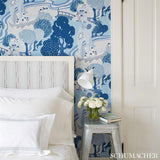 Schumacher Pearl River Blues Wallpaper