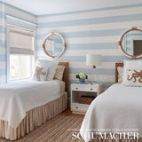 Schumacher Baxter Stripe Sky Wallpaper