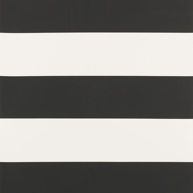 Schumacher Baxter Stripe Carbon Wallpaper