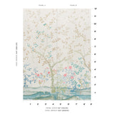 Schumacher Madame De Pompadour Panel Set Alabaster Wallpaper