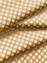 Scalamandre Pomfret | Silk Coffee On Beige Fabric