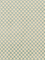 Scalamandre Pomfret | Silk Blue On Beige Fabric