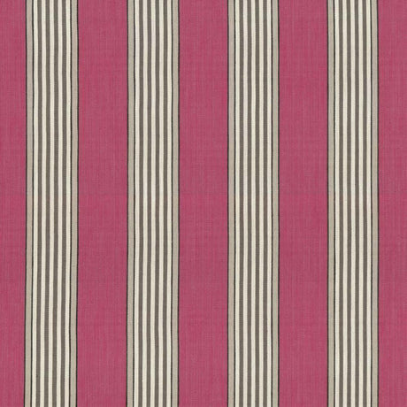 Kasmir Carnegie Stripe Berry Fabric