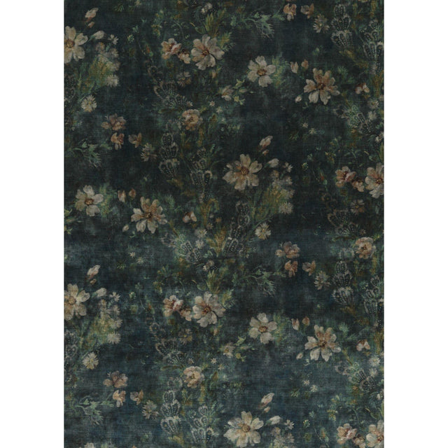 G P & J Baker QUEEN'S GARDEN VELVET JADE Fabric
