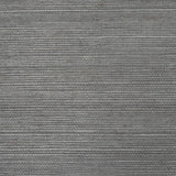 Schumacher Haruki Sisal Charcoal Wallpaper