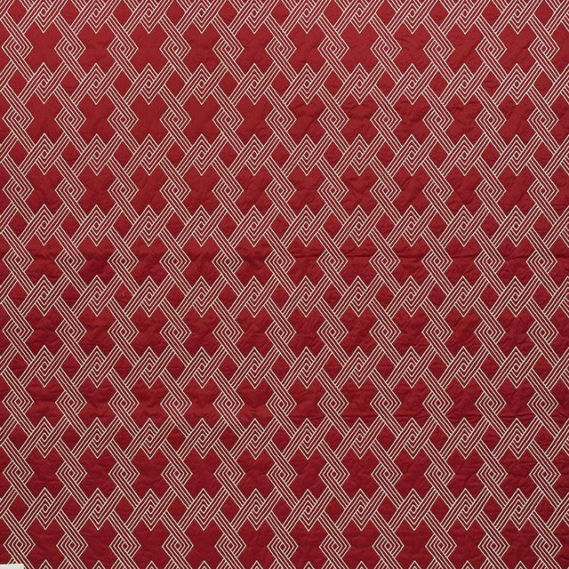 Schumacher Hix Red Fabric