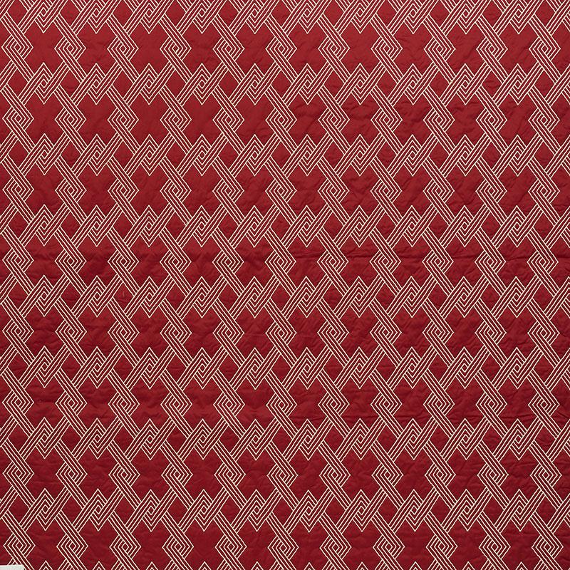 Schumacher Hix Red Fabric