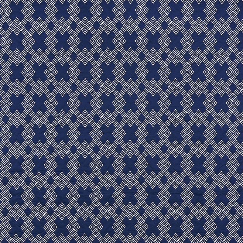 Schumacher Hix Navy Fabric