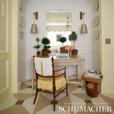 Schumacher Hix Yellow Fabric