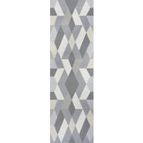 Schumacher Deco Diamonds Panel Dove Wallpaper