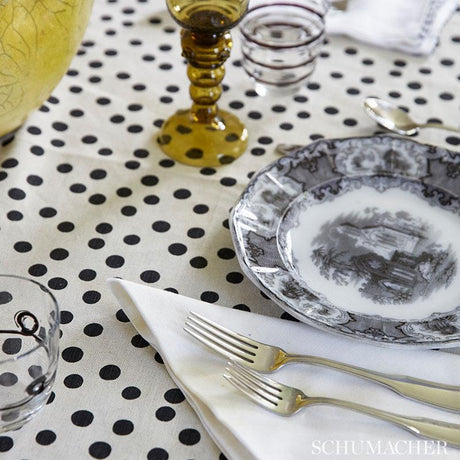 Schumacher Roxy Black Fabric