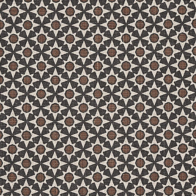 Schumacher Serendipity Cinder & Caramel Fabric