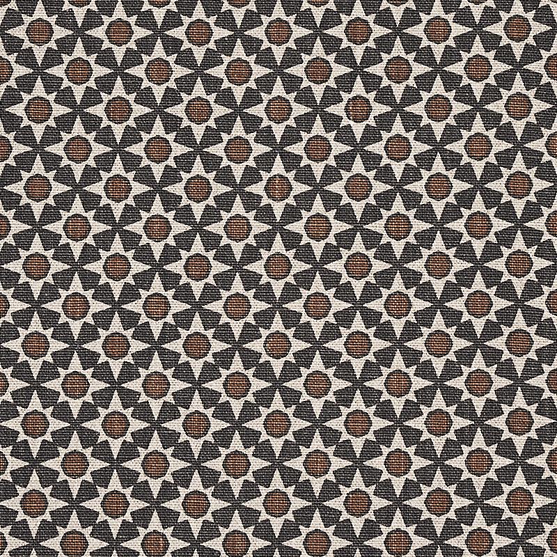 Schumacher Serendipity Cinder & Caramel Fabric