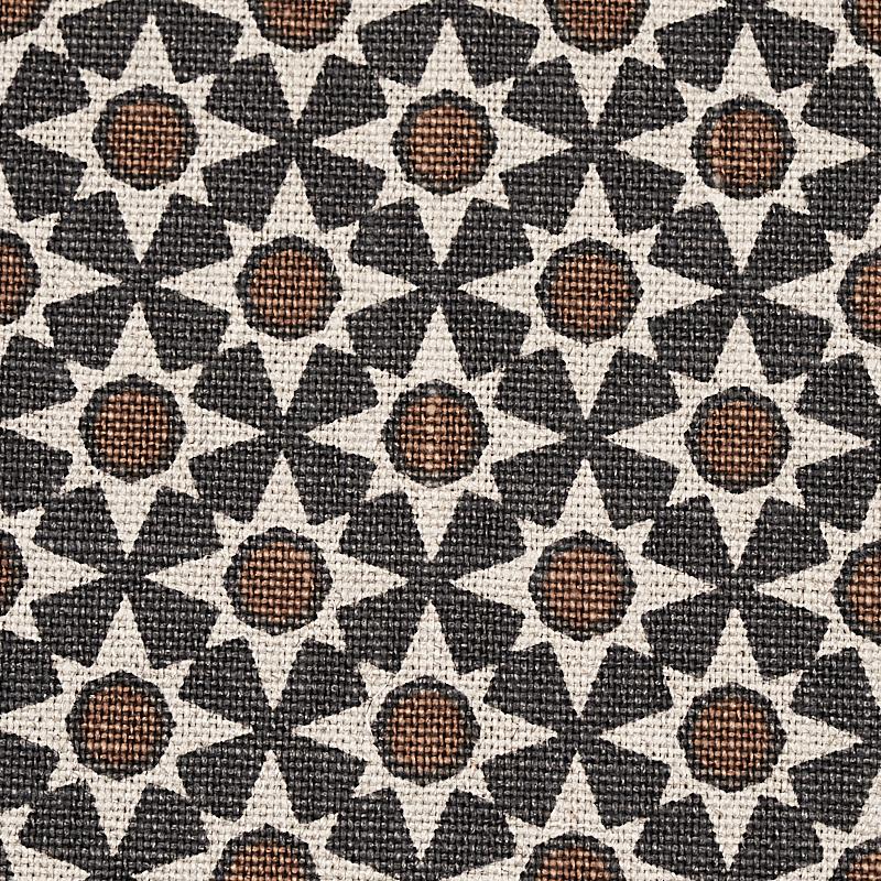 Schumacher Serendipity Cinder & Caramel Fabric