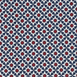 Schumacher Serendipity Navy & Red Fabric