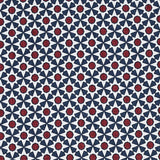 Schumacher Serendipity Navy & Red Fabric