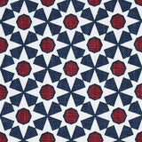 Schumacher Serendipity Navy & Red Fabric