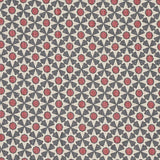Schumacher Serendipity Slate & Rouge Fabric