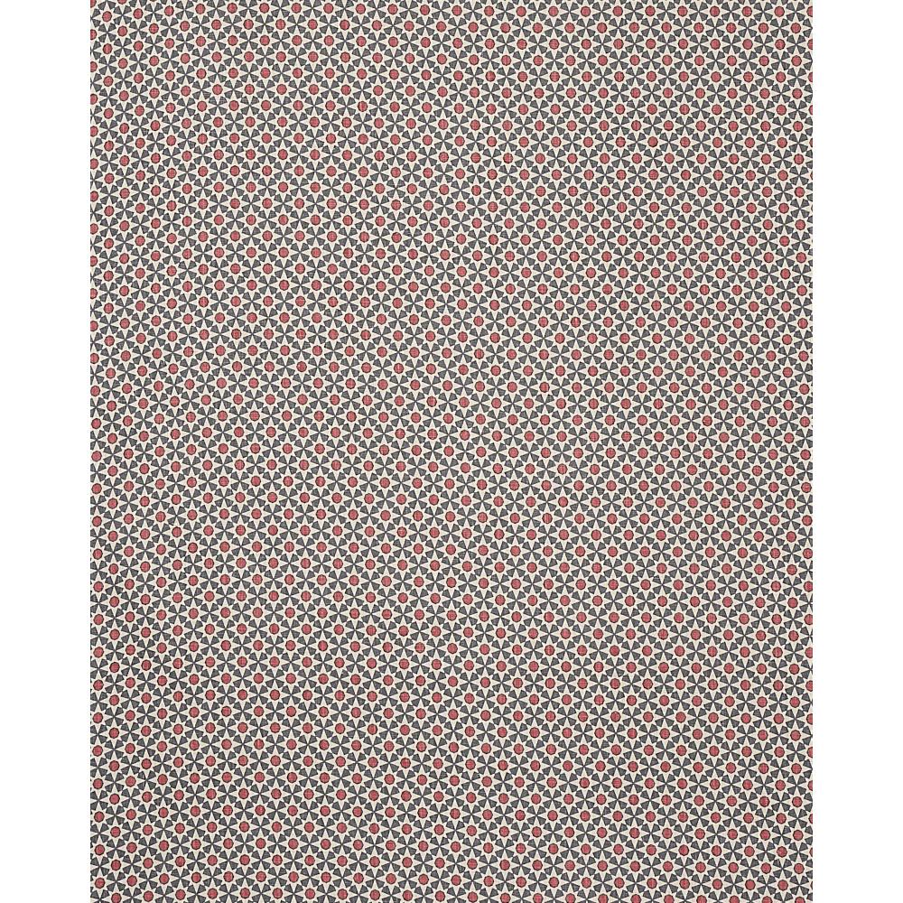 Schumacher Serendipity Slate & Rouge Fabric