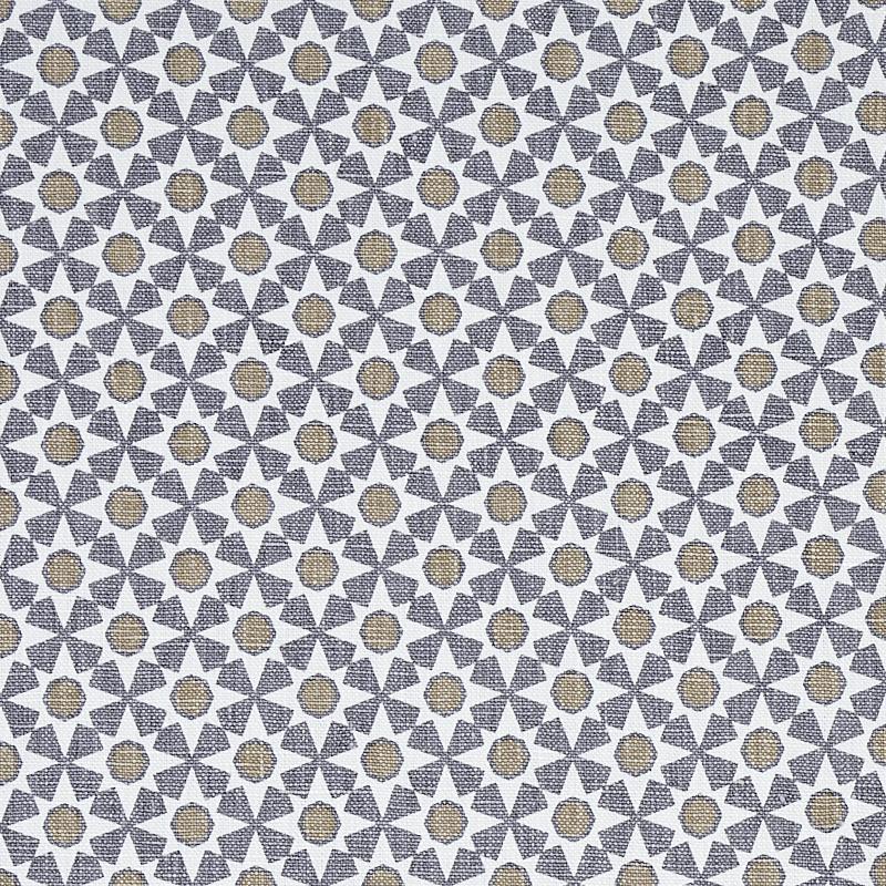 Schumacher Serendipity Smoke & Taupe Fabric