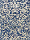 Scalamandre Palladio Velvet Damask Lapis Upholstery Fabric