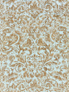 Scalamandre Palladio Velvet Damask Verdigris Upholstery Fabric