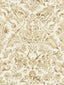 Scalamandre Mansfield Damask Print Ivory & Burnished Gold Fabric