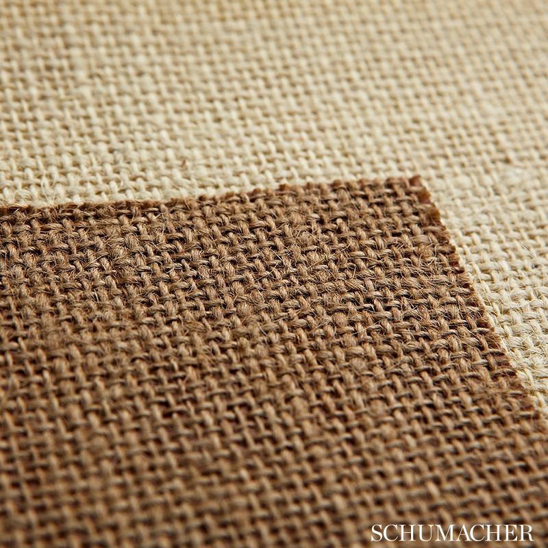 Schumacher Jute Burlap Ivory Wallpaper